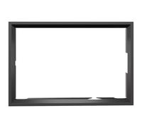 Kratki Cornice per camino decorativo Basic Front Montaggio semplice in acciaio verniciato a polvere nero 78,9 x 50,2 x 7 cm per NADIA 12