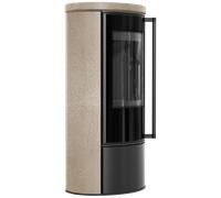 KRATKI ERIK Ø150 5,5 kW stufa GOLD SATIN coperchio ceramica termotec nero