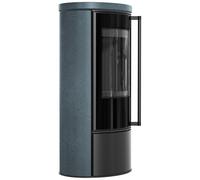 KRATKI ERIK Ø150 5,5 kW stufa SERPENTINO coperchio ceramica termotec nero [EEK: A]