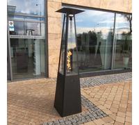 Kratki Fungo riscaldante Umbrella acciaio nero 12 kW Set