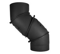 Kratki Gomito mobile in acciaio a 4 pezzi con revisione 200 mm