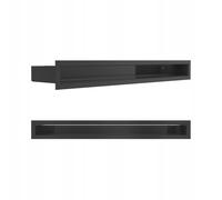 Kratki griglia a botte 60x600 45S nera - set da 2
