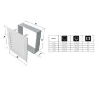 Kratki Griglia di ventilazione per camino FRESH 17 cm x 70 cm Rame