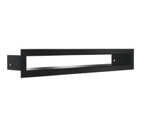 KRATKI Tunnel 6/40 Griglia di ventilazione per condotti di distribuzione dell'aria calda Acciaio verniciato a polvere Facile installazione 40x6cm Nero