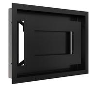 Kratki Griglia di ventilazione per camini, in acciaio inox verniciato a polvere, leggera, 20,1 x 27,9 x 4,1 cm, nero