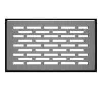 Kratki Griglia di copertura per sistemi di ventilazione, acciaio inox verniciato a polvere, peso leggero, 8,6 x 15,2 x 4,5 cm, ingresso lucido