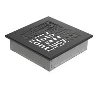 Kratki Griglia di ventilazione ABC 17x17 nero