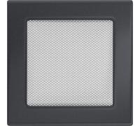KRATKI griglia di ventilazione AIR 17 x 17 x 4,5 cm grafite per camino 17cm