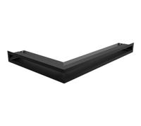 Griglia di ventilazione LUFT angolo destra 40x60x6 nero Slim