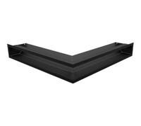 KRATKI Griglia di ventilazione angolare Aria 56x56x9 nero Slim