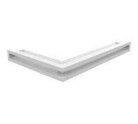 KRATKI Griglia di ventilazione angolare aria destra 40x60x6 bianco Slim