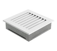 KRATKI griglia di ventilazione griglia per camino FRESH 17cm x 17cm bianco