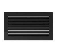 KRATKI griglia di ventilazione griglia camino FRESH 17cm x 17cm nero