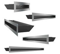 Kratki Griglia di ventilazione LUFT 6x80 terra Slim