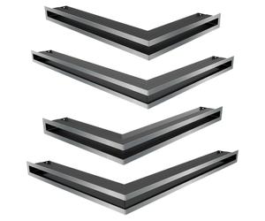 Kratki Griglia di ventilazione LUFT angolo 56x56x6 terra Slim