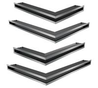 Kratki Griglia di ventilazione LUFT angolo 56x56x9 terra Slim