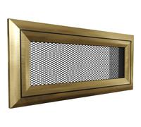 Kratki Griglia di ventilazione per camini in acciaio inox verniciato a polvere, leggera, 21,7 x 8,6 x 4,5 cm, Oskar Gold