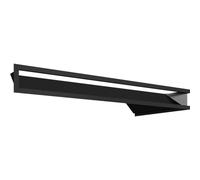 Kratki - Griglia per caminetto ad angolo retto, 80 x 40 x 9 cm, colore: Nero