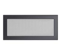 KRATKI Griglia ventilazione per camino in grafite 11x42