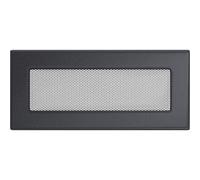 KRATKI Griglia ventilazione per camino in grafite 17x30