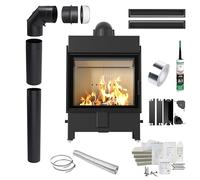 Inserto Caminetto KRATKI LUCY 15kW Ø200 Ecodesign con Kit da Incasso