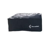 Kratki QUADRUM / Copertura barbecue nera (logo bianco)