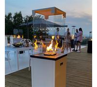 Kratki Stufa a Gas da Esterno PATIO LIGHT bianco Facile Controllo G31/37mbar