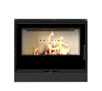 Kratki Stufa a legna in acciaio KARI 80 Ø 180 12 kW