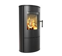 Moderna Stufa a legna in Acciaio KRATKI ROLLO 7kW Ø150 Robusto Efficiente