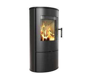 KRATKI Stufa a legna in acciaio ROLLO 7kW Ø150 liner thermotec luminoso Ecodesign e lo standard BImSchV 2