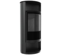 Kratki Stufa a legna in acciaio RUNA Ø 150 8 kW thermotec nero [EEK: A]