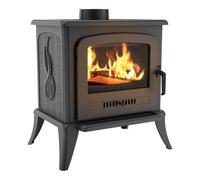 KRATKI Stufa a legna in ghisa KOZA K7 5kW Ø130mm - riscaldamento efficiente gamma di potenza 3-8kW, Stufa in ghisa economica ECO-DESIGN - Stufe Vintage & Svedesi - Classe di efficienza energetica A