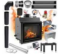 KRATKI Termocamino a legna 8kW MAJA 180fi SET Camini Ekoprojekt BImSchV 2