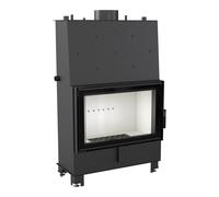 Termocamino a legna LUCY 16 kW Ø 200 porta a chiusura