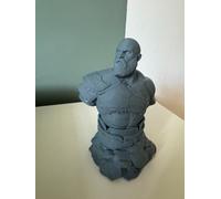Kratos Bust - God of War - 3D Printed Resin Miniature - Videogames - Unpainted