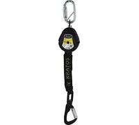 Kratos Safety Olympe-S - Cinghia di sicurezza per piattaforme di lavoro, 1,75 m, con ammortizzatore e sistema frenante integrato, EN360, PSA