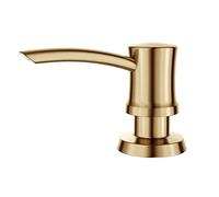 Kraus Dispenser per sapone e lozioni, in ottone spazzolato