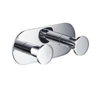 Kraus Elie KEA-18803CH - Gancio doppio per asciugamano da bagno, finitura cromata