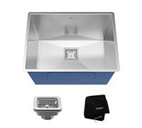 Kraus KHU24L Pax Zero-Radius 24" 18 Gauge Handmade Undermount Single Bowl Stainless Steel Laundry and Utility Sink