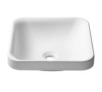 Kraus KSR-9MW Natura - Lavabo da bagno, bianco opaco