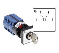 Kraus & Naimer CG4.A231.FS2.DE21 Interruttore rotativo 10 A 2 x 60 ° Grigio,