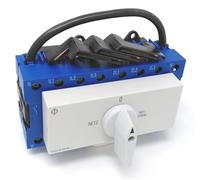 Kraus & Naimer KG40B K950 VE2 +F437 - Commutatore con impostazione rete 0, 4 poli, 90°, 45 mm, fissaggio a scatto