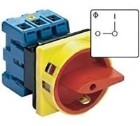 Sezionatore con la barra di chiusura 40 a 1 x 90 rosso giallo kraus naimer