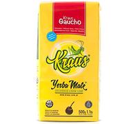 Kraus Yerba Mate Tè Gaucho Sin Palo 500g + Campione Regalo (40g):Ricco di antiossidanti e vitamine, accelera il metabolismo, senza zucchero | Argentina