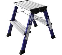 Krause 130082 Alluminio Sgabello pieghevole a doppia salita Pieghevole Altezz