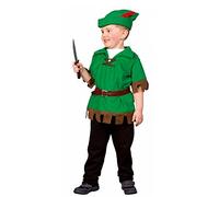 Krause & Sohn Costume da Robin Hood Junior taglia 98/104, berretto per bambini, motivo: foresta naturale