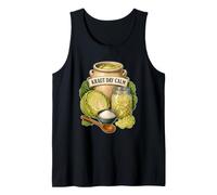 Kraut Day Calm Alimenti Fermentati Cucina Crock Crauti Canotta
