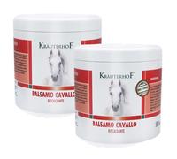 Krauterhof 2 Confezioni 500 ml di Balsamo Cavallo Rosso Gel Scaldante Tedesco