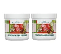 Krauterhof Crema per Gambe Piedi Affaticati 2X250 ml Vite Rossa e Ippocastano