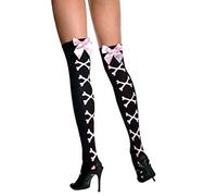 Krautwear Collant da Donna con Reggicalze, Calze Autoreggenti, Calze a Compressione, Calze con Punta Pizzo, Taglia unica